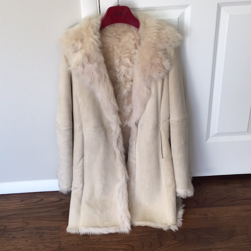 Shearling sheep skin coat
